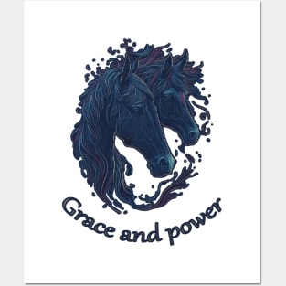 Grace and power, horse Posters and Art